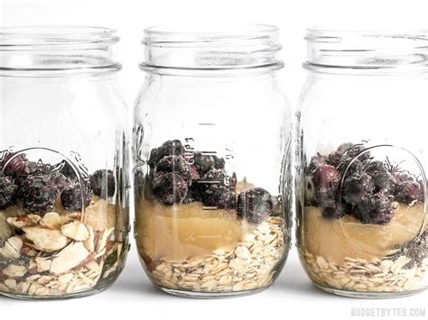no-sugar-added-blueberry-almond-overnight-oats image