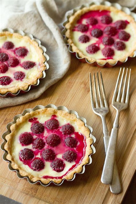 individual-raspberry-custard-tarts-crumb-a-food-blog image