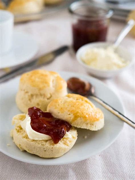 easy-english-scones-recipe-with-jam-clotted-cream image