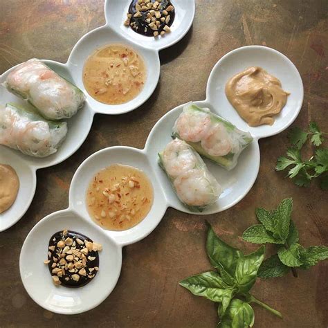 spring-rolls-with-three-dipping-sauces-bonicelli image