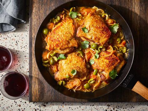 braised-chicken-thighs-with-apricots-and-green-olives image