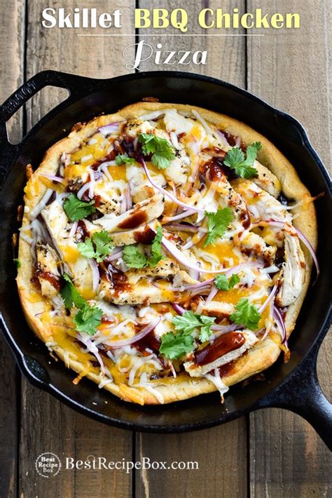 bbq-chicken-pizza-recipe-easy-on-the-skillet-best image