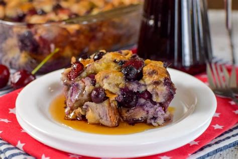 cherry-blueberry-french-toast-bake-recipe-food image