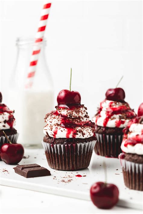 black-forest-cupcakes-with-homemade-cherry-filling image