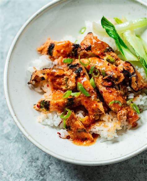 easy-sweet-and-spicy-gochujang-chicken-familystyle-food image