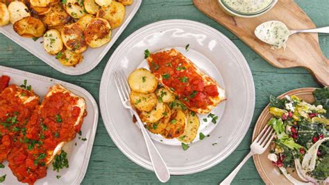 greek-baked-fish-or-chicken-recipe-rachael-ray-show image