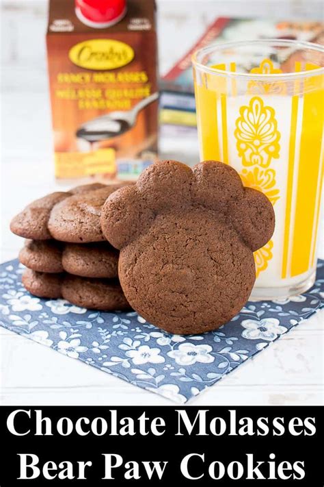 chocolate-molasses-bear-paw-cookies-little-sweet-baker image