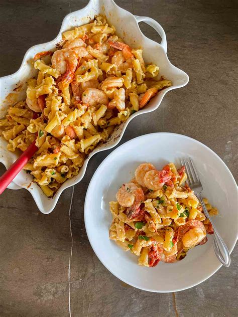 baked-feta-pasta-with-shrimp-leites-culinaria image