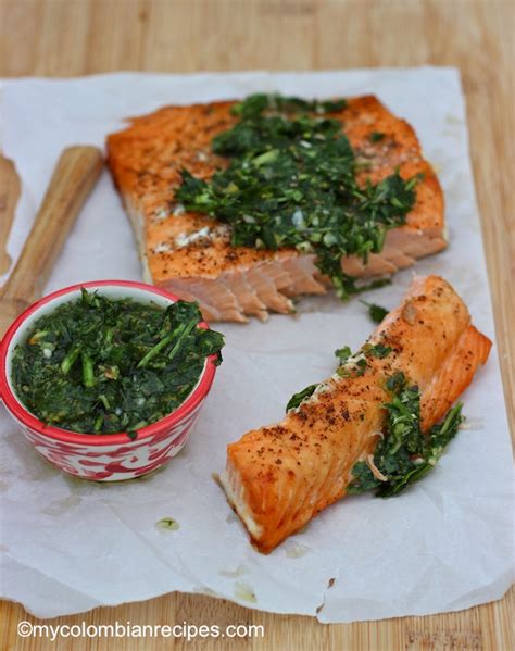 salmon-with-chimichurri-sauce-my-colombian image