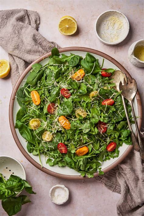 arugula-spinach-salad-a-full-living image
