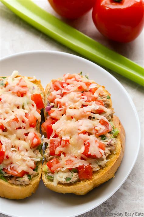open-faced-tuna-melts-with-tomato-quick-easy image