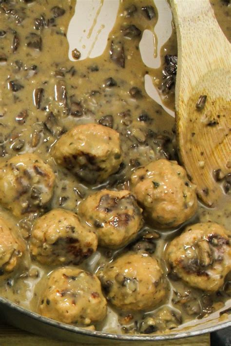 turkey-meatballs-in-creamy-mushroom-gravy-bites image