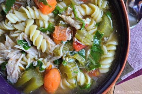 rotisserie-chicken-noodle-soup-katiescucinacom image