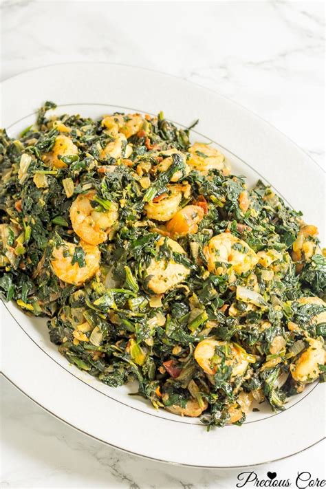 african-spinach-stew-with-chicken-and-shrimp image