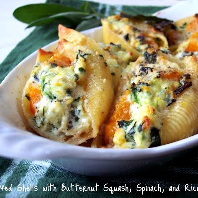 butternut-squash-ricotta-spinach-stuffed-shells image
