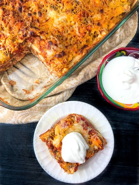 easy-chicken-burrito-casserole-recipe-my-life image