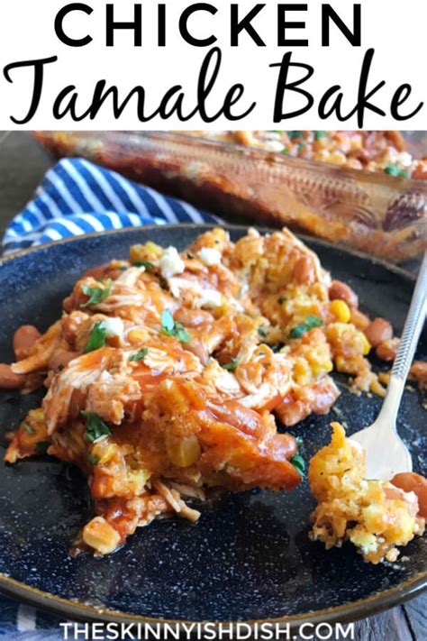 chicken-tamale-bake-the-skinnyish-dish image