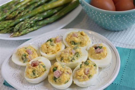 simple-deviled-eggs-with-ham-dinner-planner image
