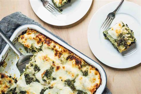 three-cheese-pesto-lasagna-recipe-simply image