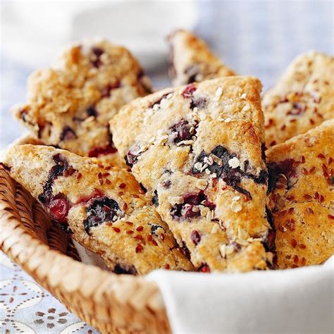 blueberry-oat-scones-with-flaxseeds-recipe-eatingwell image