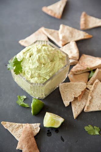 avocado-goat-cheese-dip-with-whole-wheat-pita-chip image