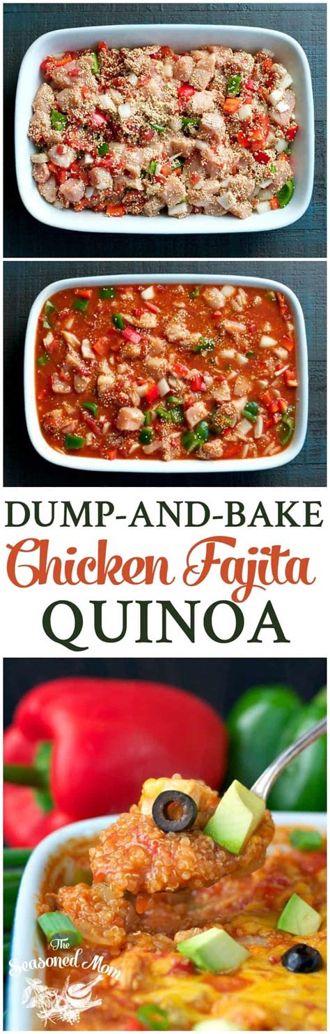 dump-and-bake-chicken-fajita-bake-with-quinoa-the image