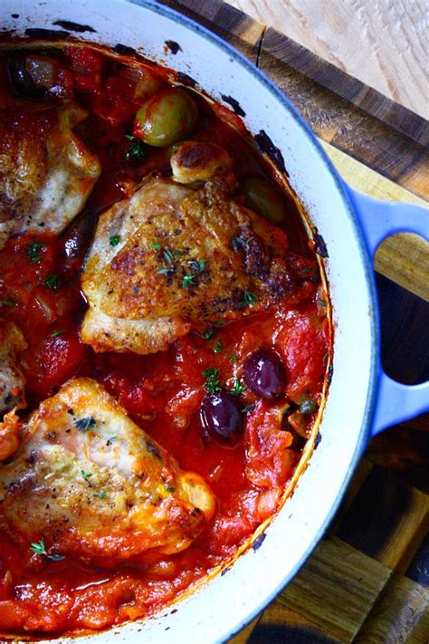 tomato-braised-chicken-thighs-with-olives-capers image