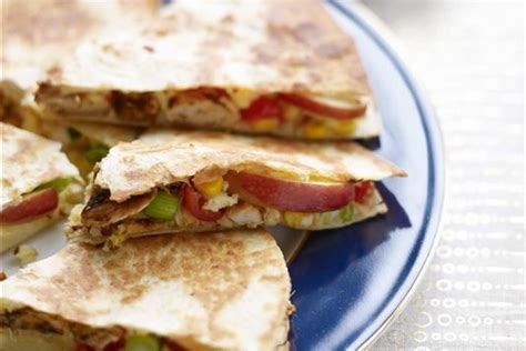 apple-and-turkey-quesadillas-with-sour-cream image