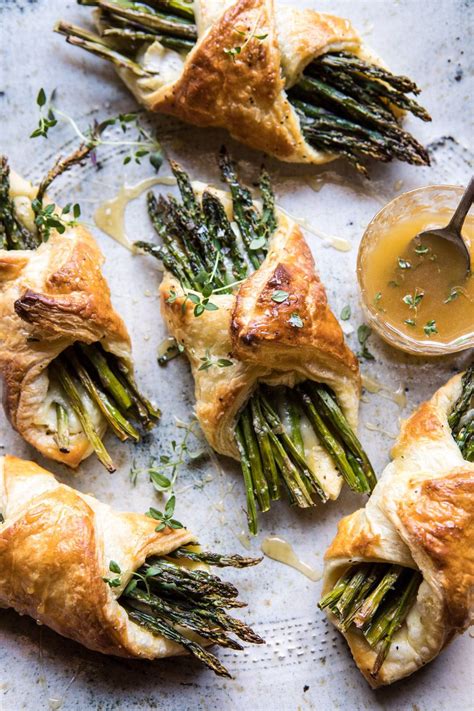 asparagus-and-brie-puff-pastry-with-thyme-honey image