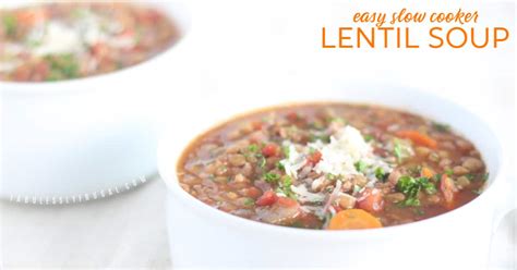 easy-crockpot-lentil-soup-with-sausage-freezer-meal image