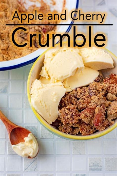 apple-and-cherry-crumble-hungry-healthy-happy image