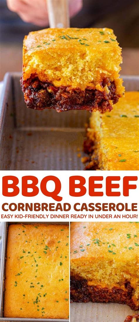 bbq-beef-cornbread-casserole-dinner image