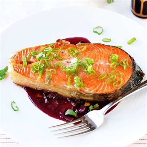 salmon-with-red-wine-sauce image