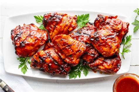 how-to-make-grilled-skin-on-bone-in-barbecued-chicken image