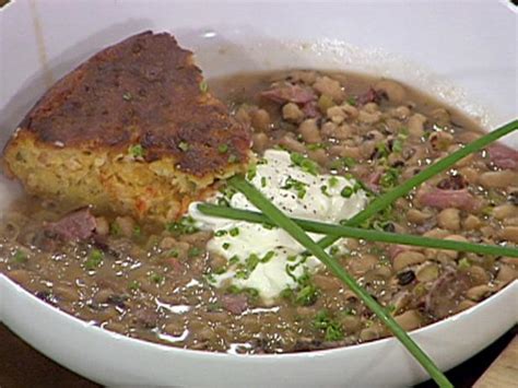 black-eyed-pea-soup-with-ham-hocks-and-creme-fraiche image