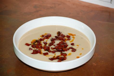 leek-butter-bean-and-crispy-chorizo-soup-goodfood image