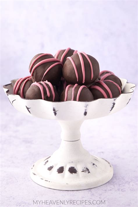 chocolate-raspberry-truffles-my-heavenly image
