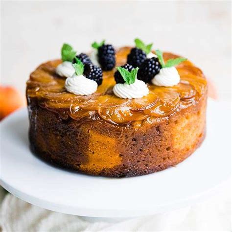 peach-upside-down-cake-recipe-with-homemade image