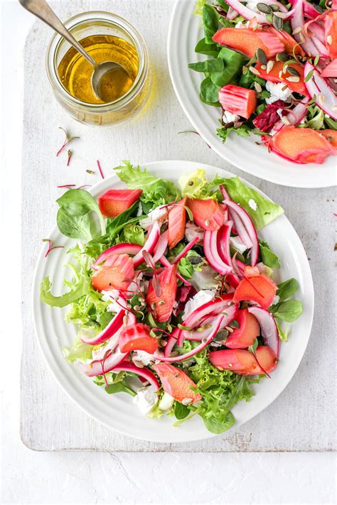 quick-pickled-rhubarb-salad-with-goats-cheese image