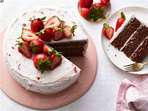 chocolate-strawberry-cake-recipe-southern-living image