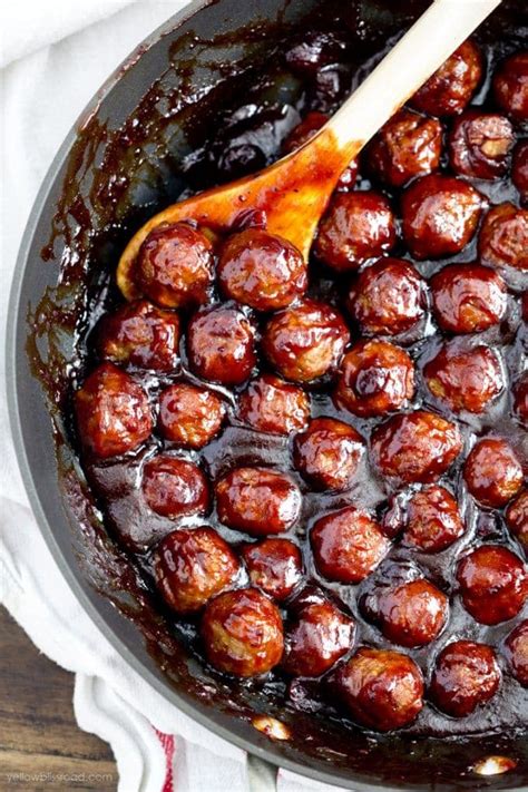 easy-bbq-cranberry-meatballs-stovetop-or-slow-cooker image