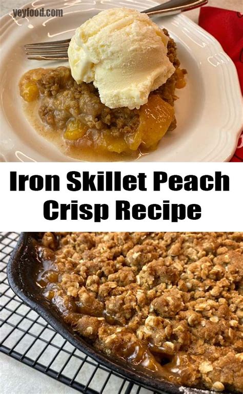 best-iron-skillet-peach-crisp-recipe-yeyfoodcom image