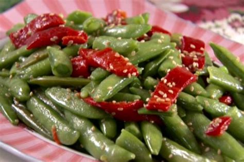 sugar-snap-peas-with-red-pepper-recipe-food-network image