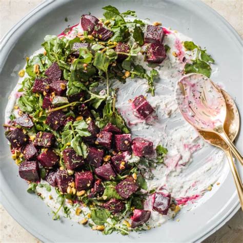 beet-salad-with-spiced-yogurt-and-watercress image
