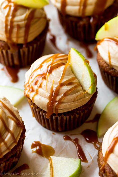 apple-spice-cupcakes-with-salted-caramel-frosting image