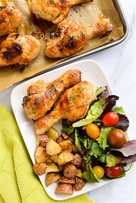 baked-chicken-drumsticks-tender-juicy-easy-a-pinch image