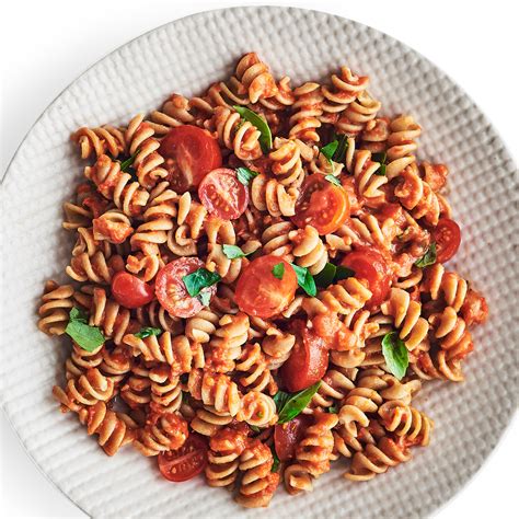 pasta-with-fresh-tomato-sauce-recipe-eatingwell image