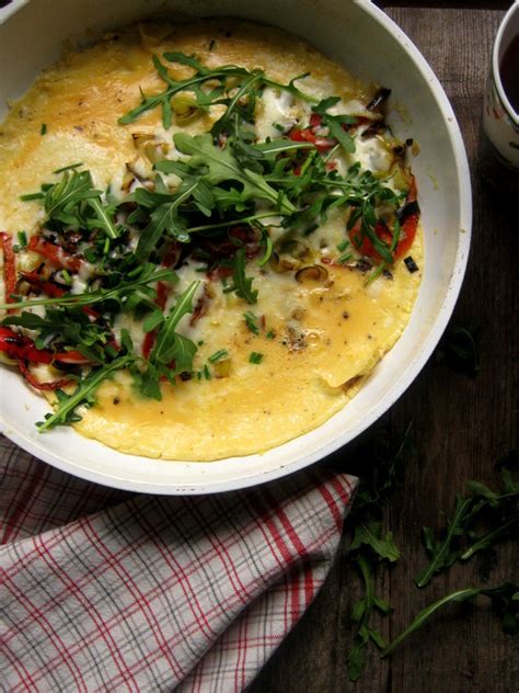 red-pepper-leek-mozzarella-omelette-julias-cuisine image