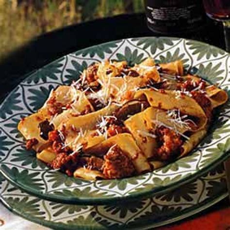 pasta-with-veal-sausage-and-porcini-rag image