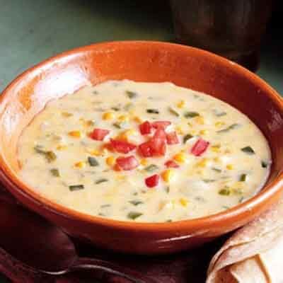 cheese-corn-chowder-with-chile-peppers image